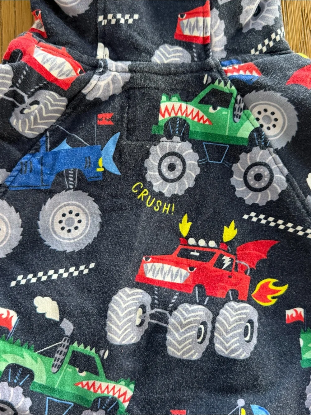 Little Sleepies Monster Truck Madness Pullover Hoodie